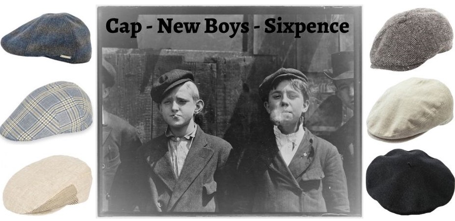 Newsboy Cap, Caps, Sixpence i Tanges Magasin